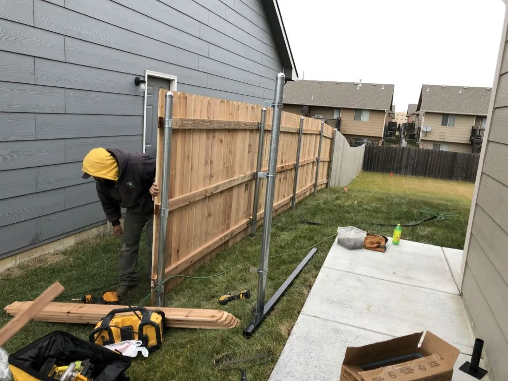 fence installation project